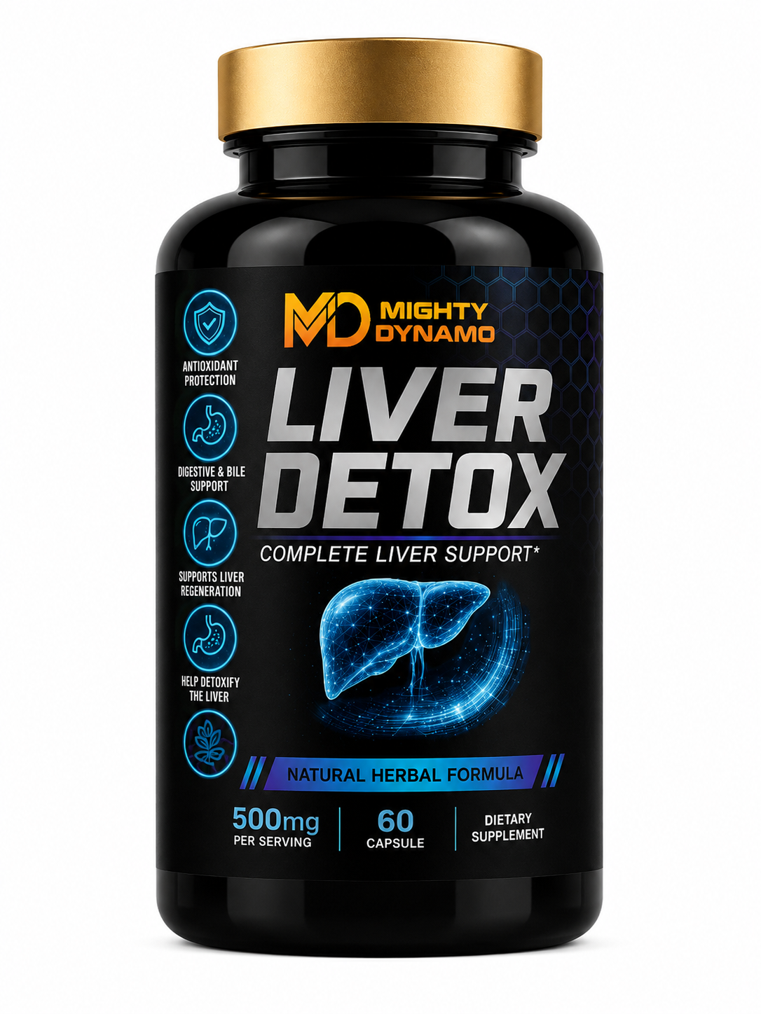 Mighty Dynamo Liver Detox - 60 Tablets