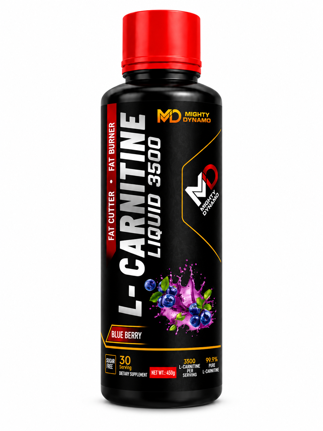 Mighty Dynamo L-Carnitine - 450 ml - Blueberry
