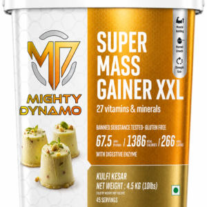 Mighty Dynamo SUPERXXL Mass Gainer - 4.5 kg - Kesar Kulfi