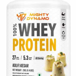 Mighty Dynamo Whey Protein - 2 kg - Kesar Kulfi