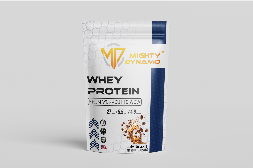 Mighty Dynamo Whey Protein - 1 kg - Cafe Brazil