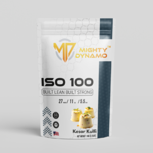 Mighty Dynamo Whey Protein Isolate - 1 kg - Kesar Kulfi