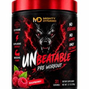 Mighty Dynamo Unbeatable Pre-Workout - 250 g - Blue Raspberry