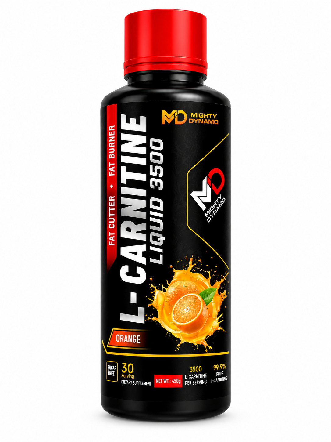 Mighty Dynamo L-Carnitine - 450 ml - Orange