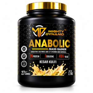 Mighty Dynamo Anabolic Mass Gainer - 2.75 kg - Kesar Kulfi