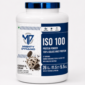 Mighty Dynamo Whey Protein Isolate - 2 kg - Cookies & Cream