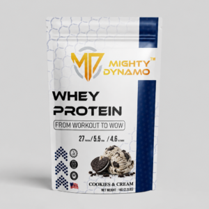 Mighty Dynamo Whey Protein - 1 kg - Cookies & Cream
