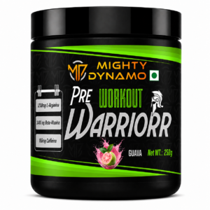 Mighty Dynamo Warrior Pre-Workout - 250 g - Guava