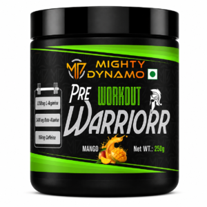 Mighty Dynamo Warrior Pre-Workout - 250 g - Mango