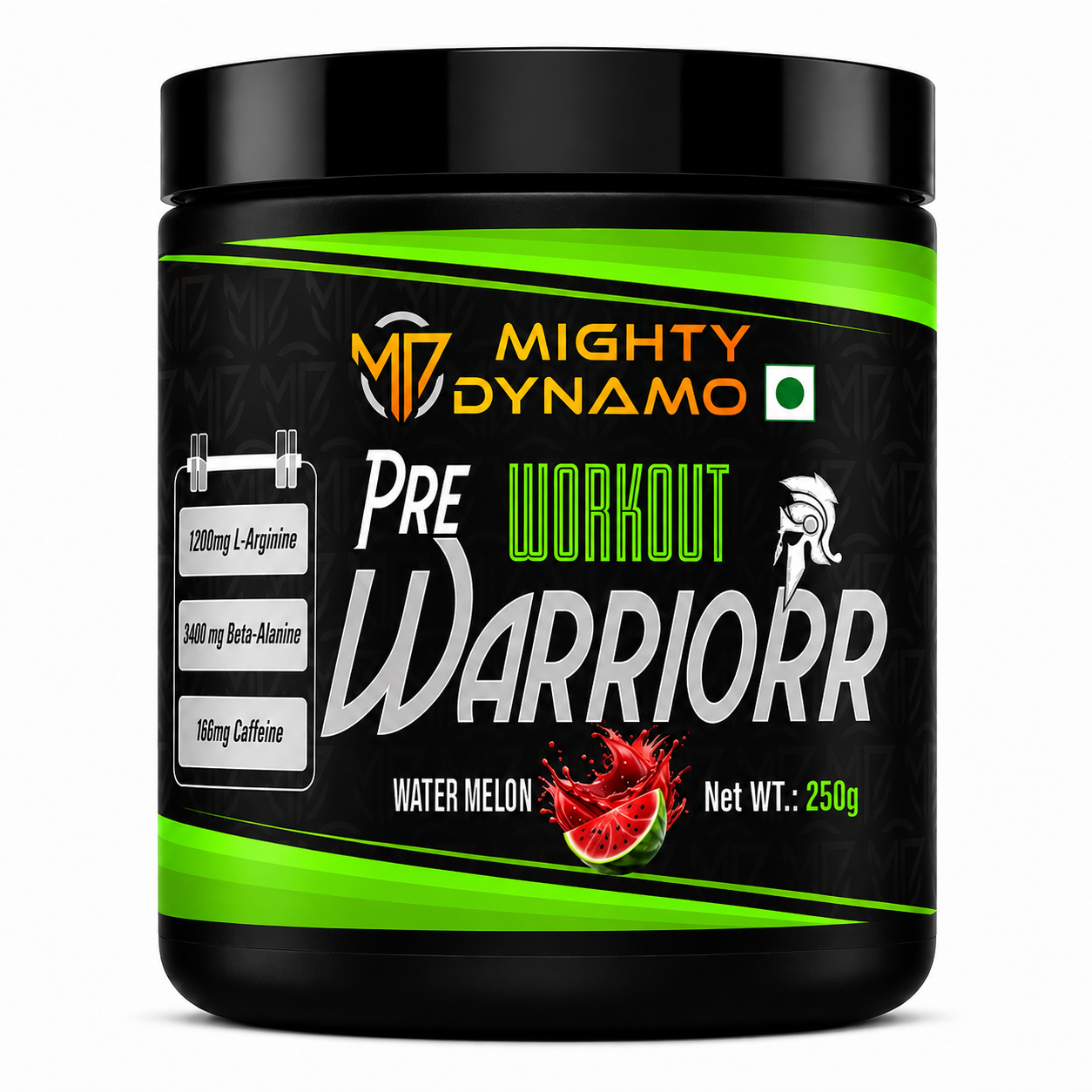 Mighty Dynamo Warrior Pre-Workout - 250 g - Watermelon